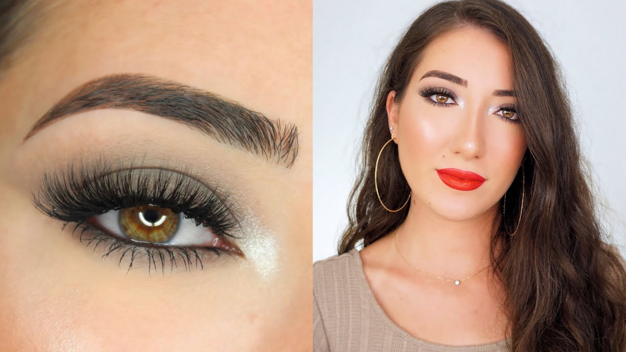 NO FOUNDATION MAKEUP & TAUPE SMOKEY EYE TUTORIAL