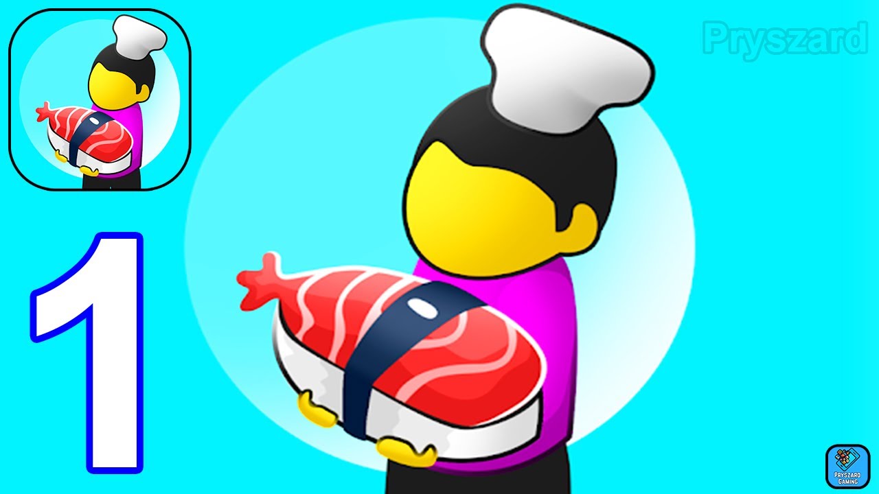 Sushi Cafe 3D - Gameplay Walkthrough Part 1 Max Level Sushi Bar (iOS,Android Gameplay)