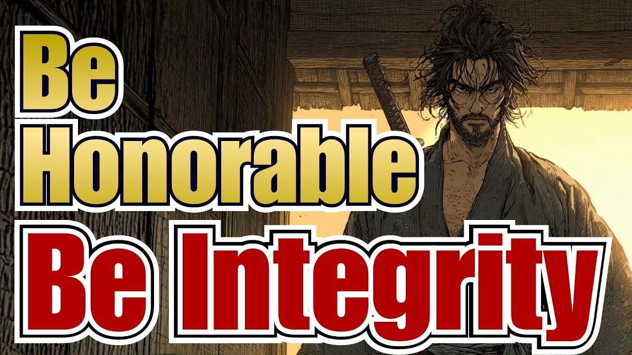 No One Is Watching. Be Honorable. Be Integrity: Miyamoto Musashi Dokkodo Discipline 20 [名誉]