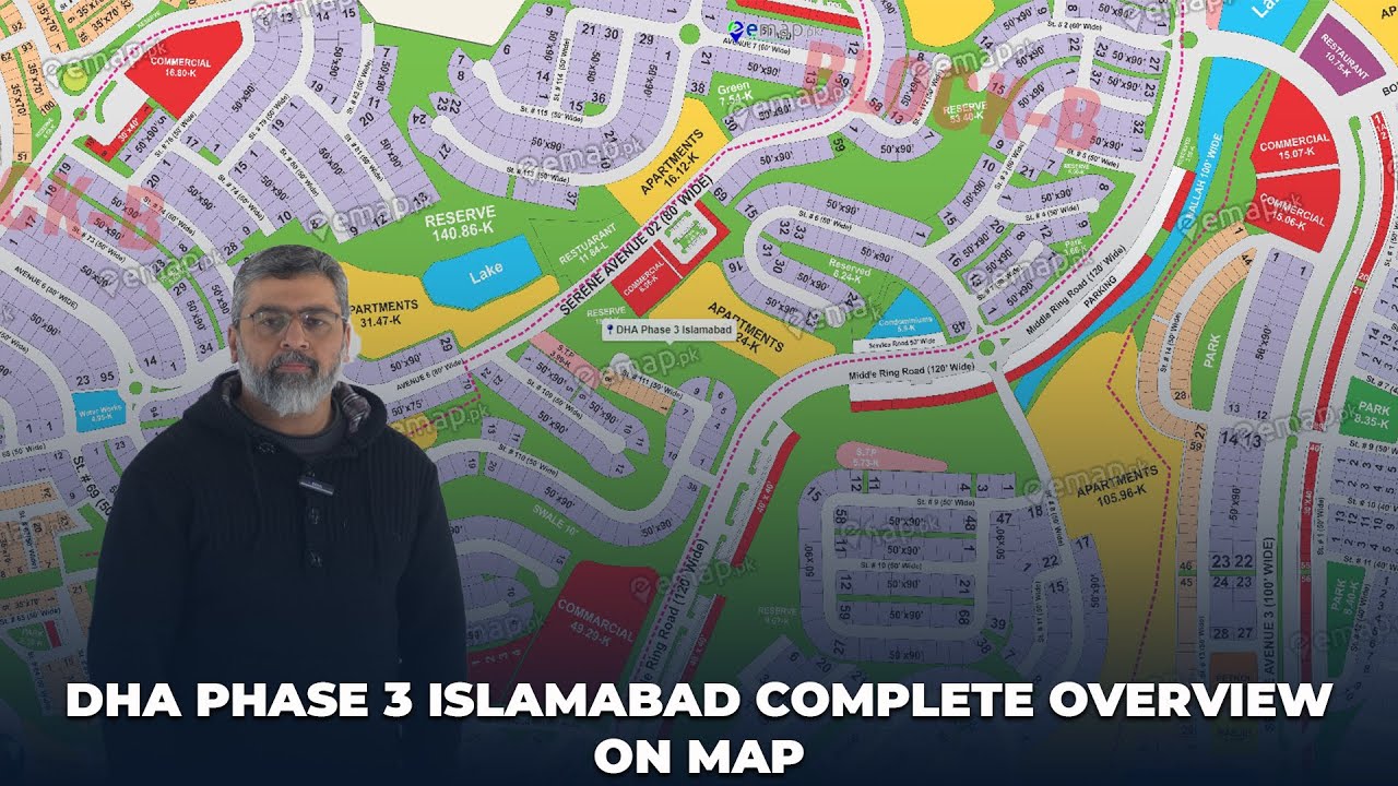 DHA Phase 3 Complete Overview On Map | City Property