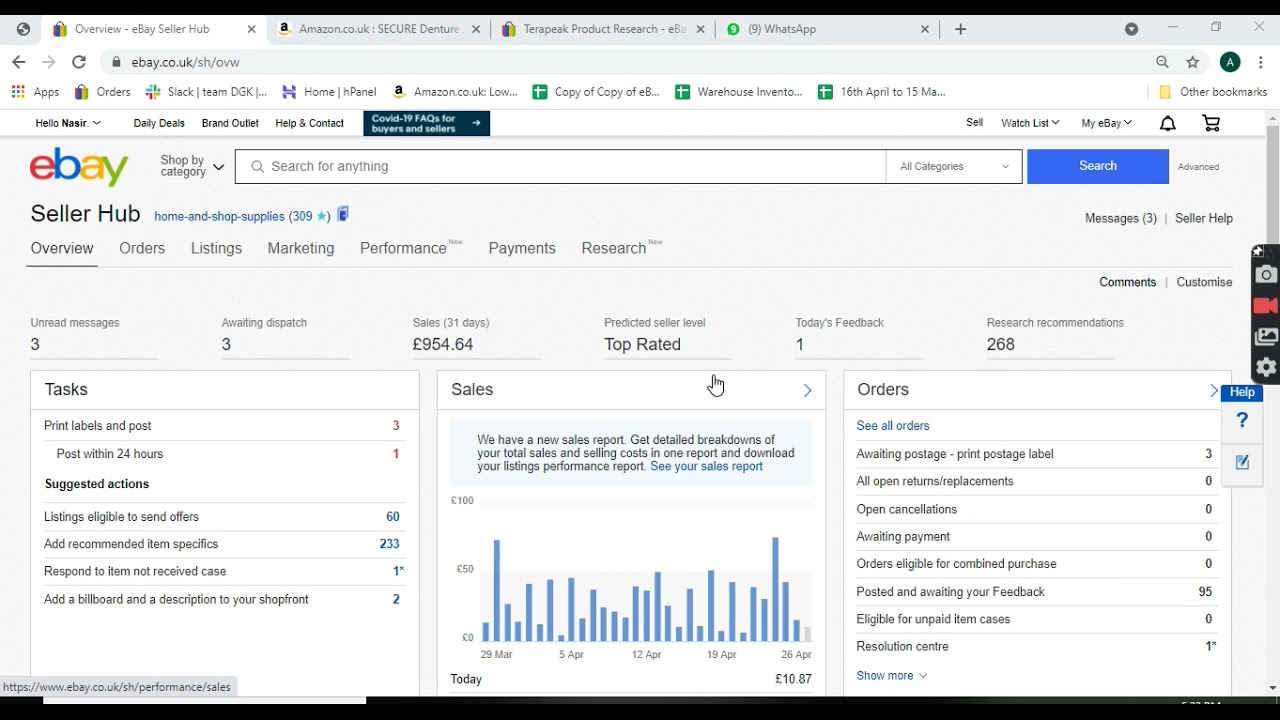 How to use Ebay terapeak Research Tool in Hindi / Urdu