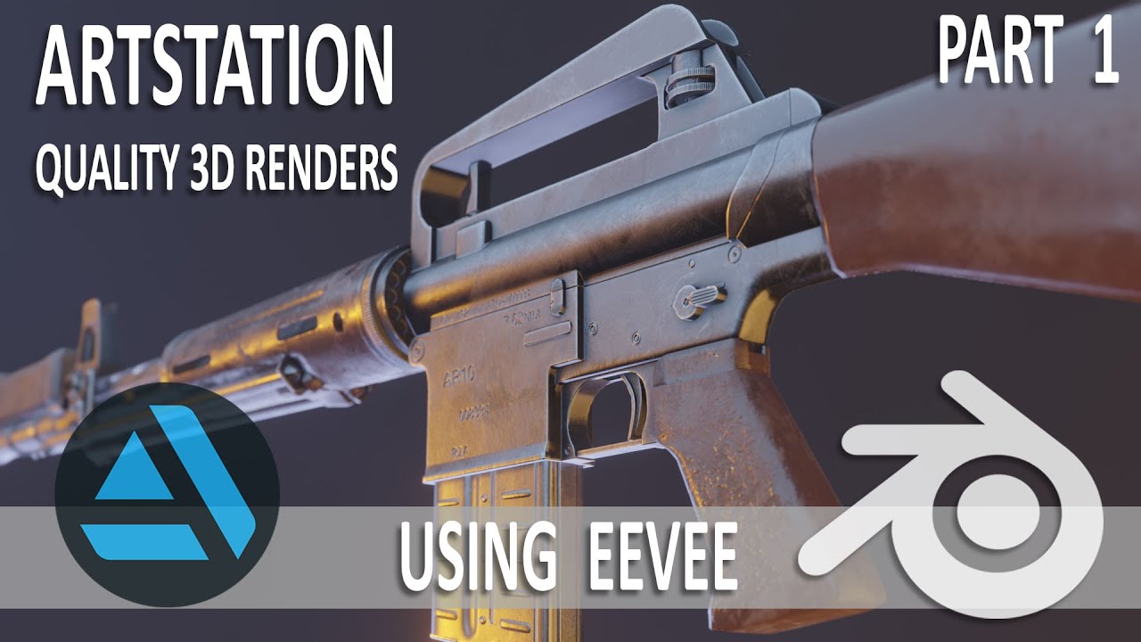 Artstation Portfolio Quality Renders using Blender Eevee - Part1 Material Setup