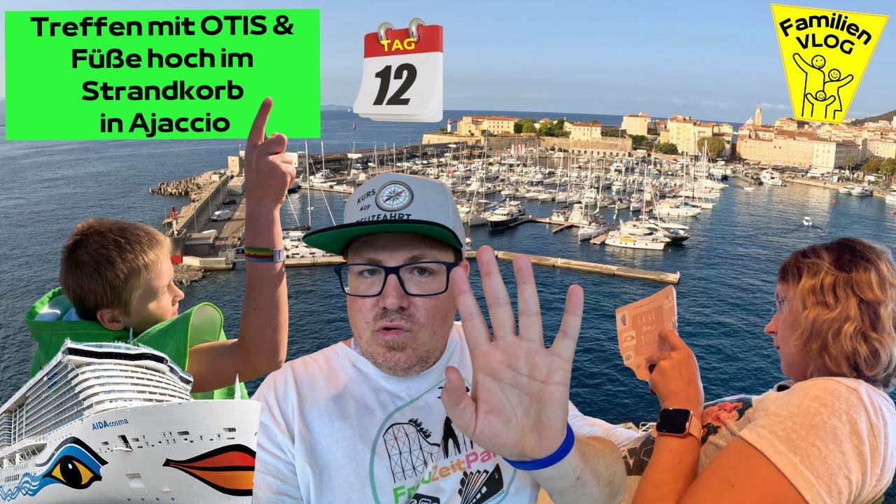 Tag 12: Wir treffen OTIS und Füße HOCH im Strandkorb in Ajaccio Korsika | XXLFamilien VLOG #51-12