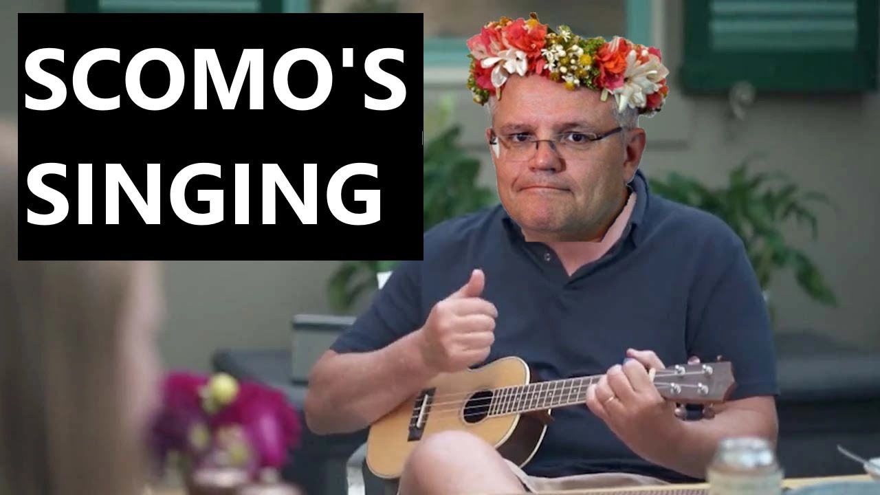 scott morrison singing (and playing ukulele)