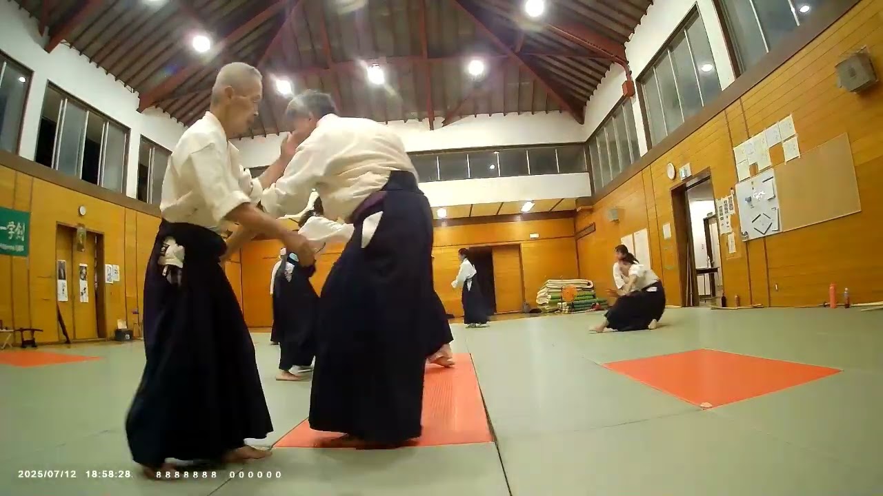 合氣道稽古風景　2026 1 20制作     合気道青葉塾道場