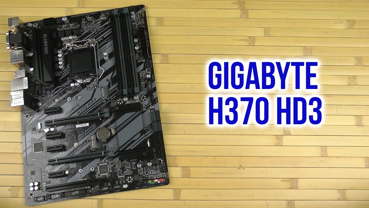 Распаковка Gigabyte H370 HD3