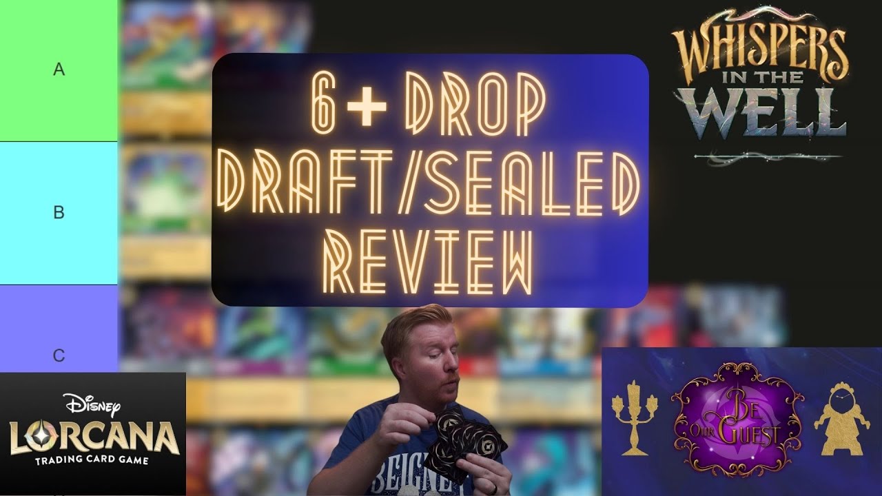 Lorcana Whispers in the Well Draft/Sealed Guide - 6 Drops - Bombs and Traps aplenty!  Be careful!