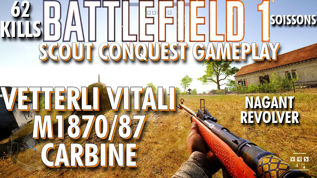 A Rough Start... Vetterli Vitali M1870 Gameplay - Battlefield 1 Conquest No Commentary