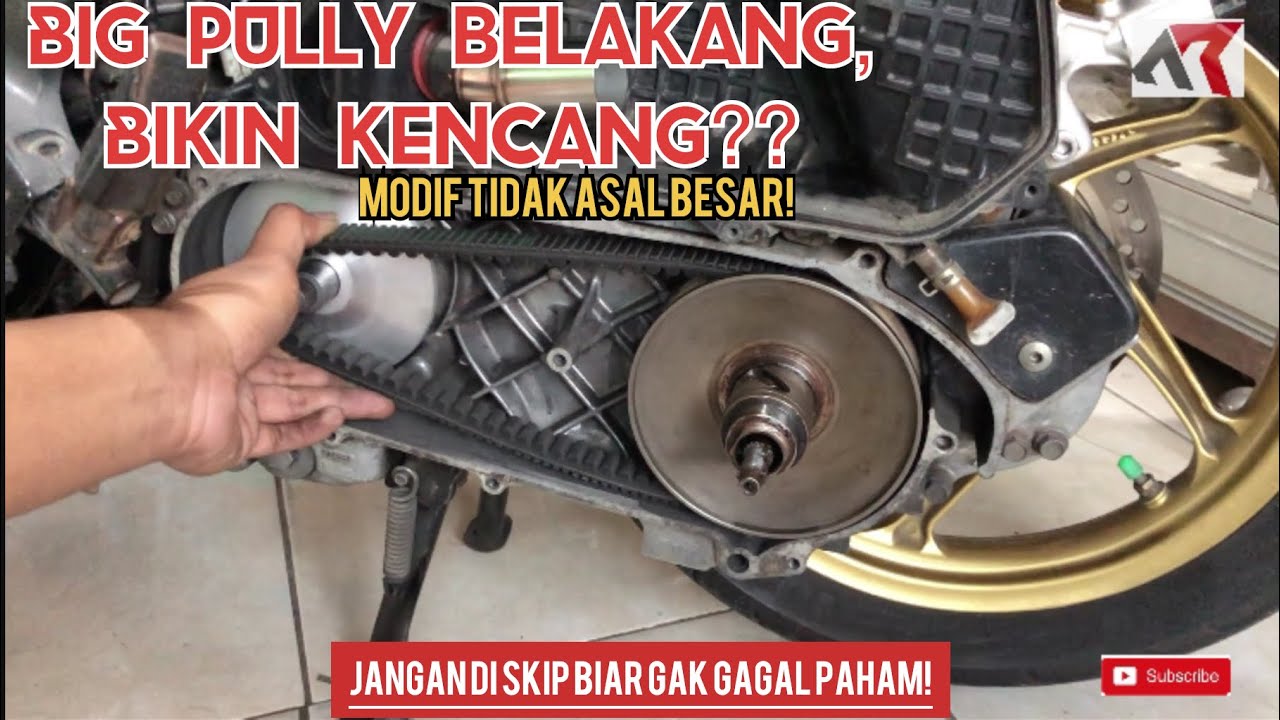 Modif Pully Belakang CVT Matic, Perlu Ga sih?? | Pahami dulu cara kerja dan fungsinya sebelum modif!