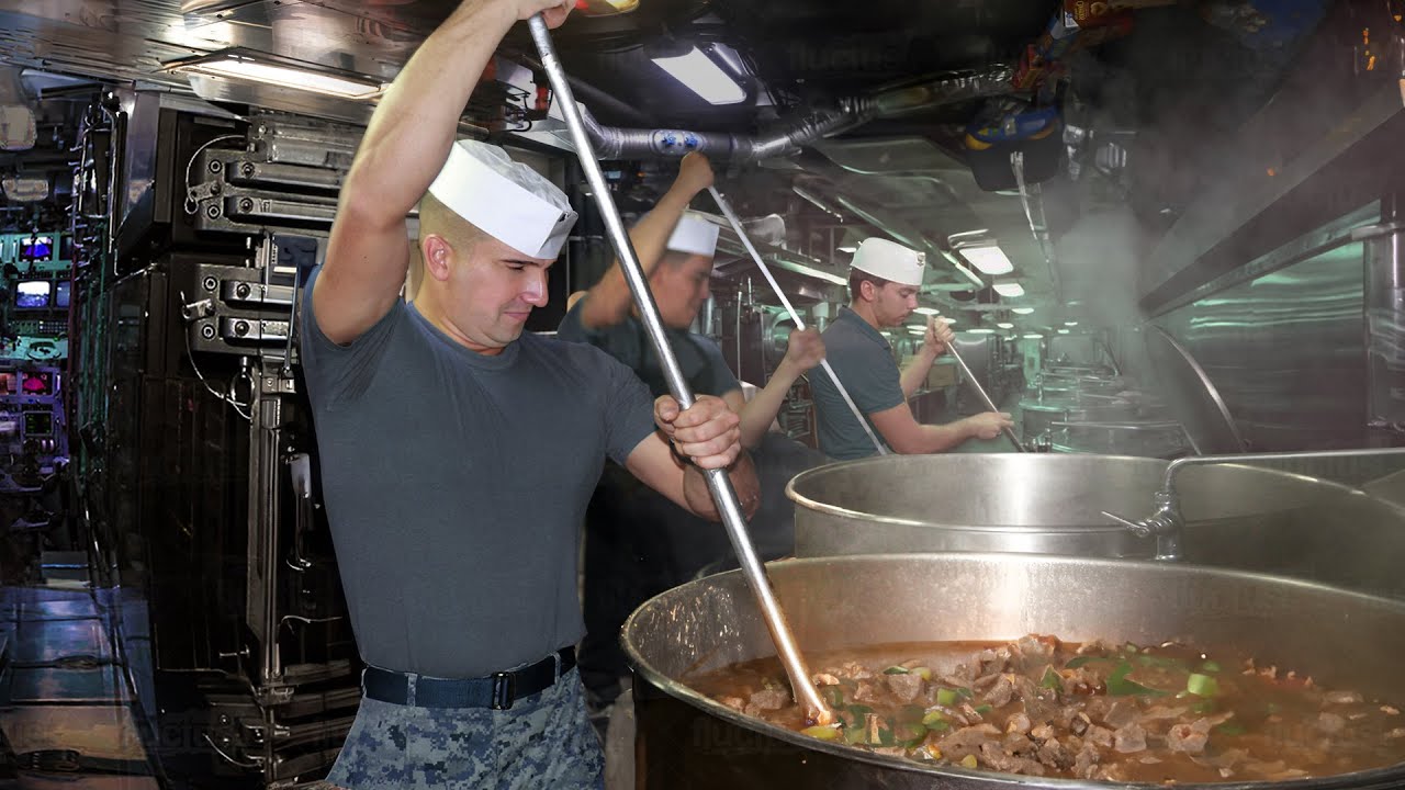 How US Submarine Sailors Cook During Rush Hour Deep Underwater