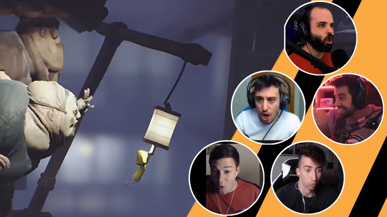 Reacciones de Youtubers a la Estampida de Huéspedes | Little Nightmares