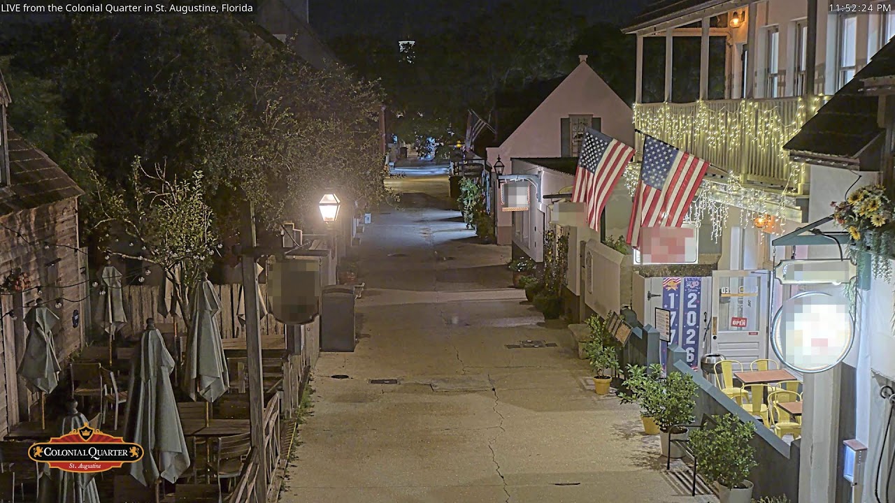 St. George Street LIVE 24/7 | St. Augustine, Florida