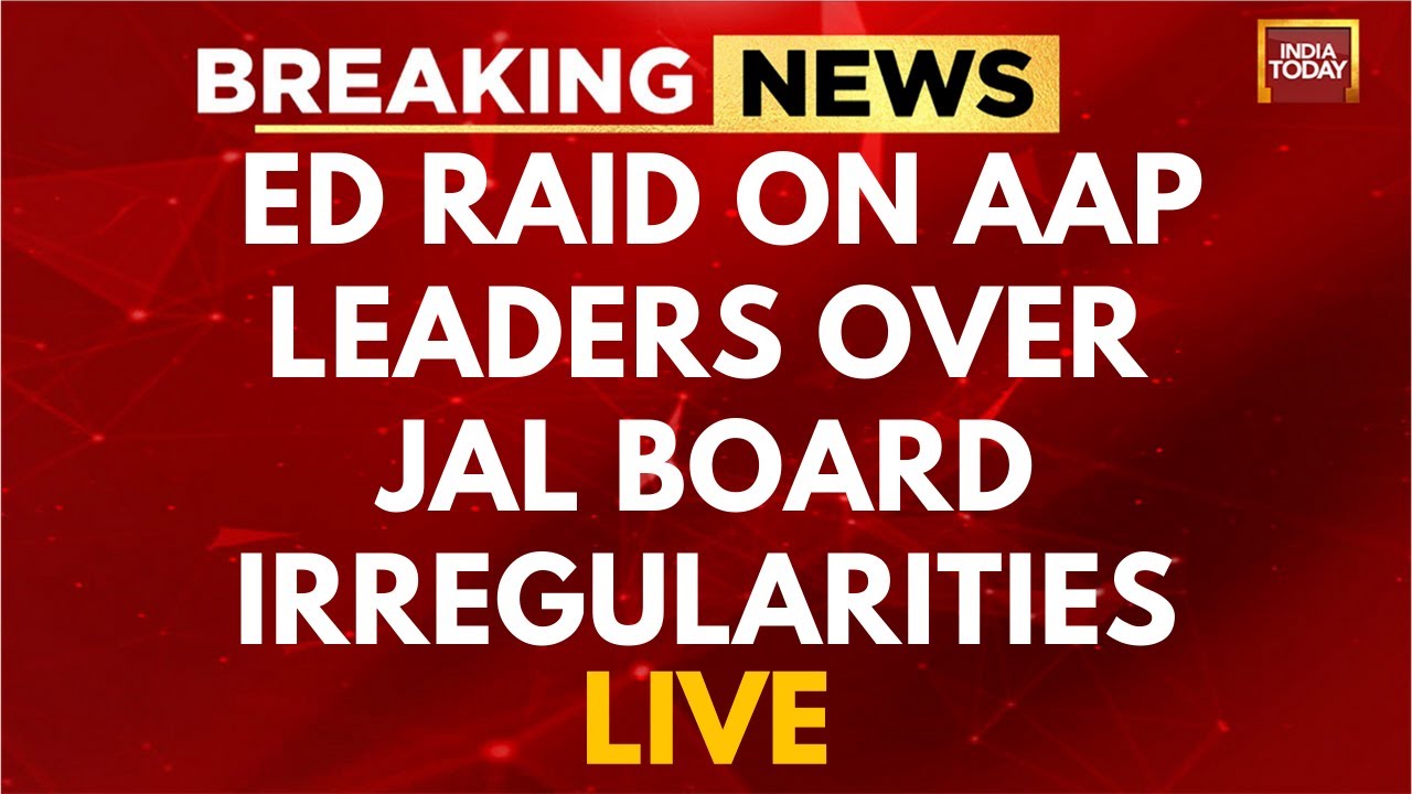 BREAKING NEWS LIVE: ED Raid On AAP Leaders  & Arvind Kejriwal's Secretary LIVE |Delhi Jal Board Scam