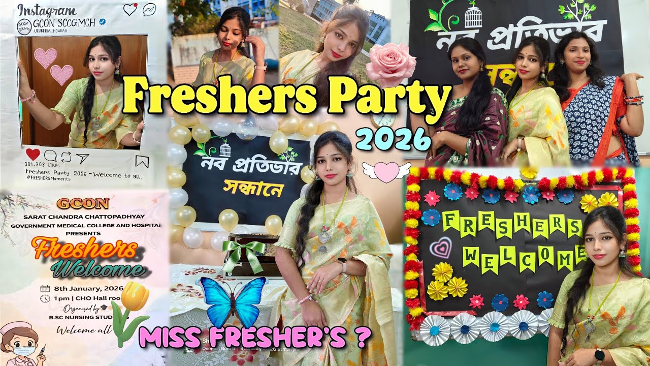 Who Became Miss Freshers' 🏆🩺? The Most Awaited Moment | B.Sc Nursing Freshers Party❤️| GCON SCCGMCH 