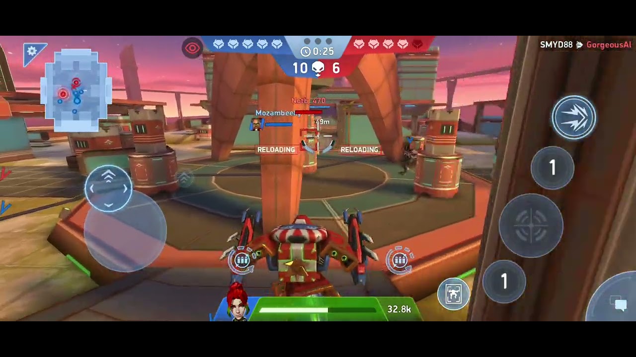 Playing with Burrow Beam 8 in my new account | Mech arena | MYD Karthik Mech arena 