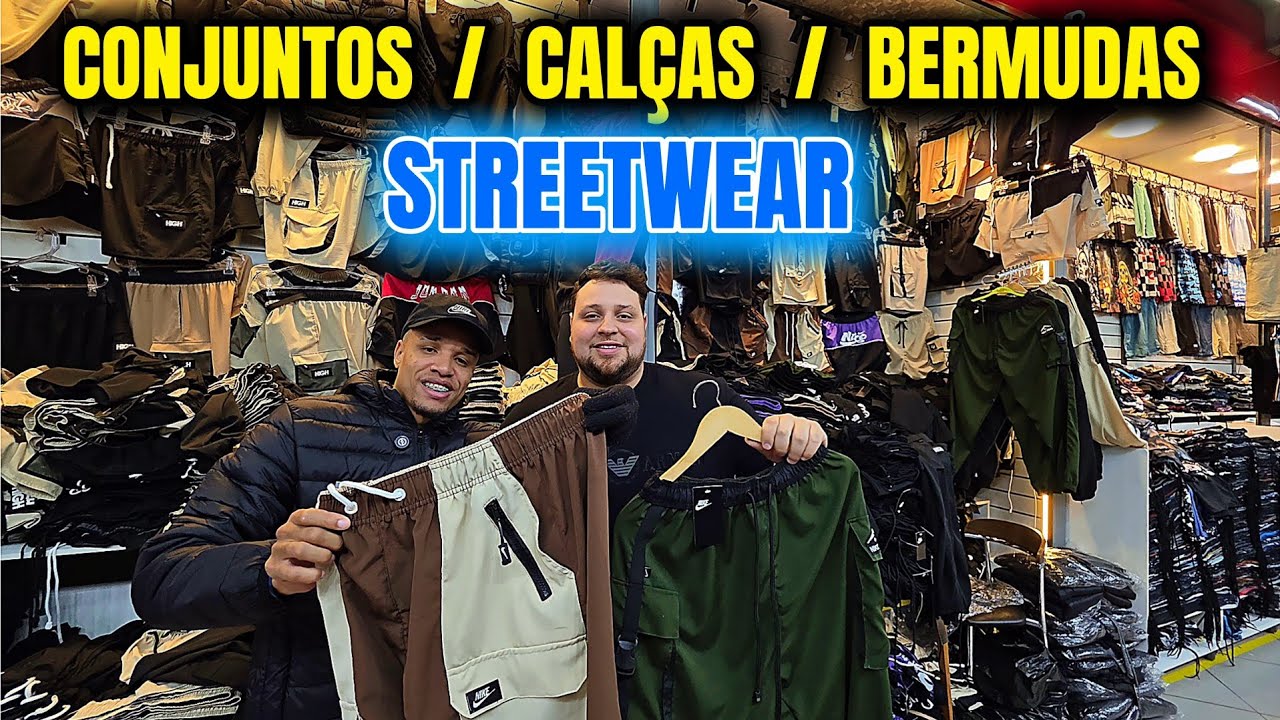 FONTE DAS STREETWEAR NO BRÁS! CALÇA, BERMUDAS E CONJUNTOS NO PRECINHO PRA REVENDA. ⚡️