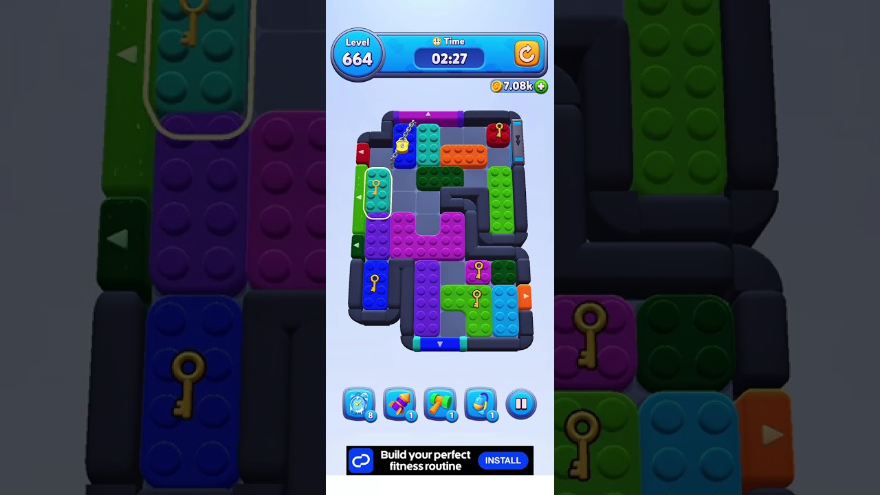 Solve Color Block Jam 664