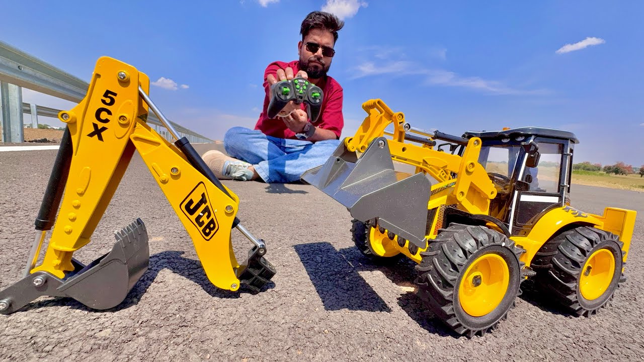JCB Unboxing Vlog | RC JCB 3DX Backhoe Loader Fully Remote Control Working |Construction Vehicle