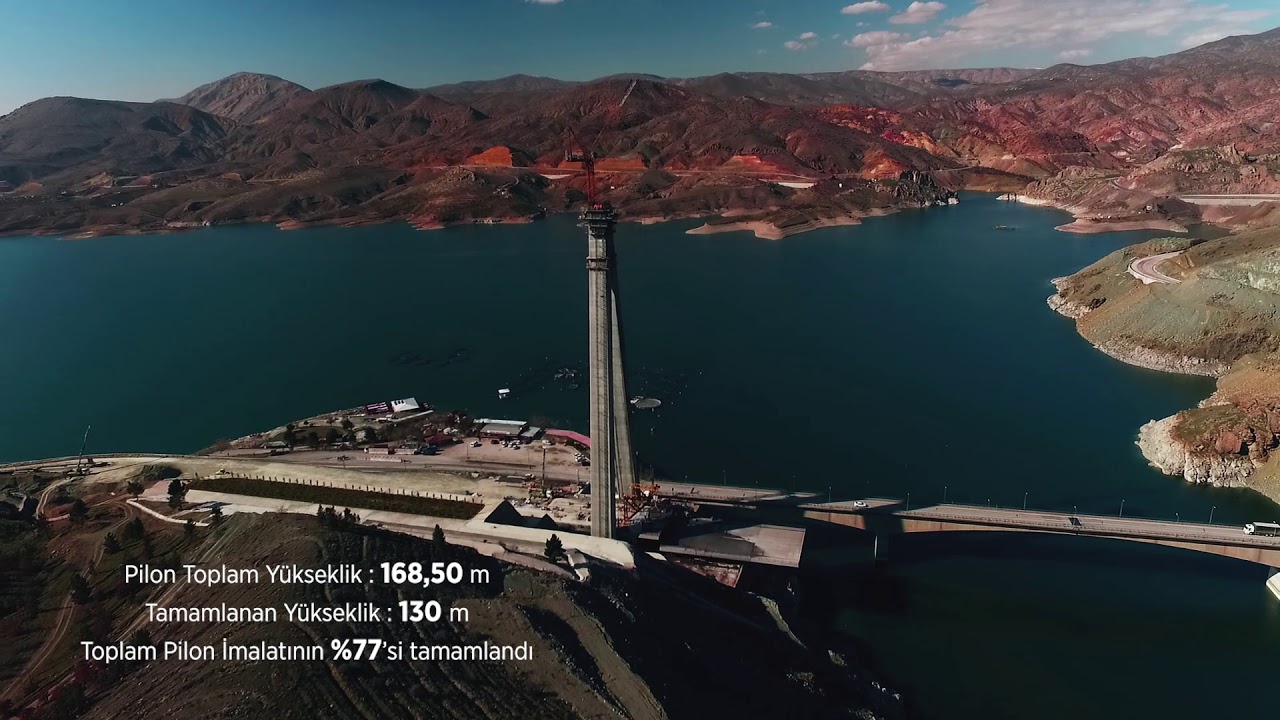 Kömürhan Gergin Eğik Askılı Köprü Projesi’nde 130. Metredeyiz!