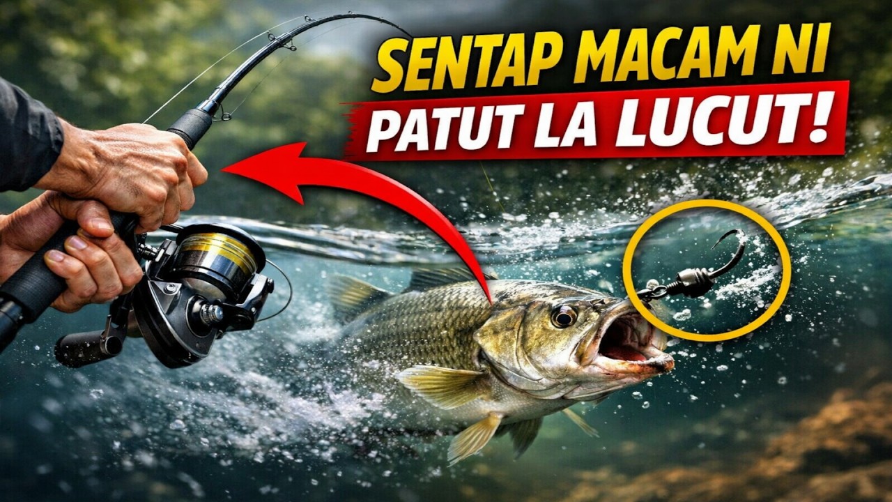 Sentap Joran Terlalu Kuat? Anda Sebenarnya TOLONG Ikan Lari!