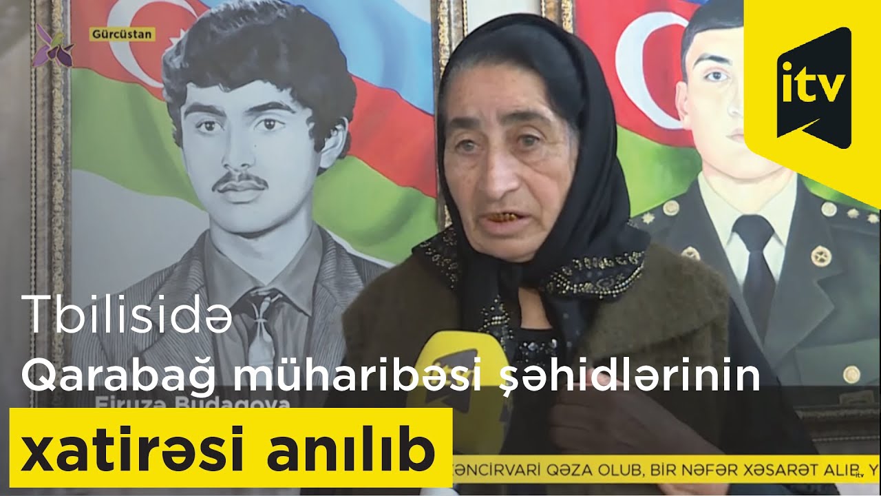 Tbilisidə Qarabağ müharibəsi şəhidlərinin xatirəsi anılıb
