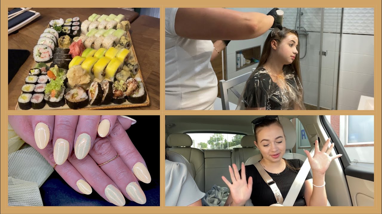 🚙PRZYGOTOWYWANIA DO WYJAZDU // zakupy🛍 sushi🍣 paznokcie💅 włosy💇‍♀️ ...