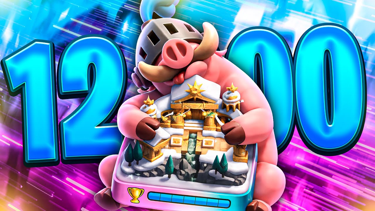 Así SUBÍ a las 12,000 COPAS con el MAZO de PUERCOS 2.9 #clashroyale 🤯🔥