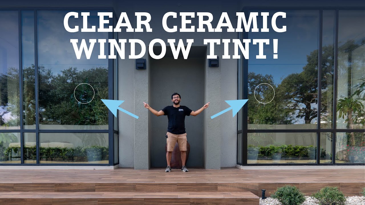 Clear Ceramic Window Tint Installed On Home Windows For Top Heat Rejection.