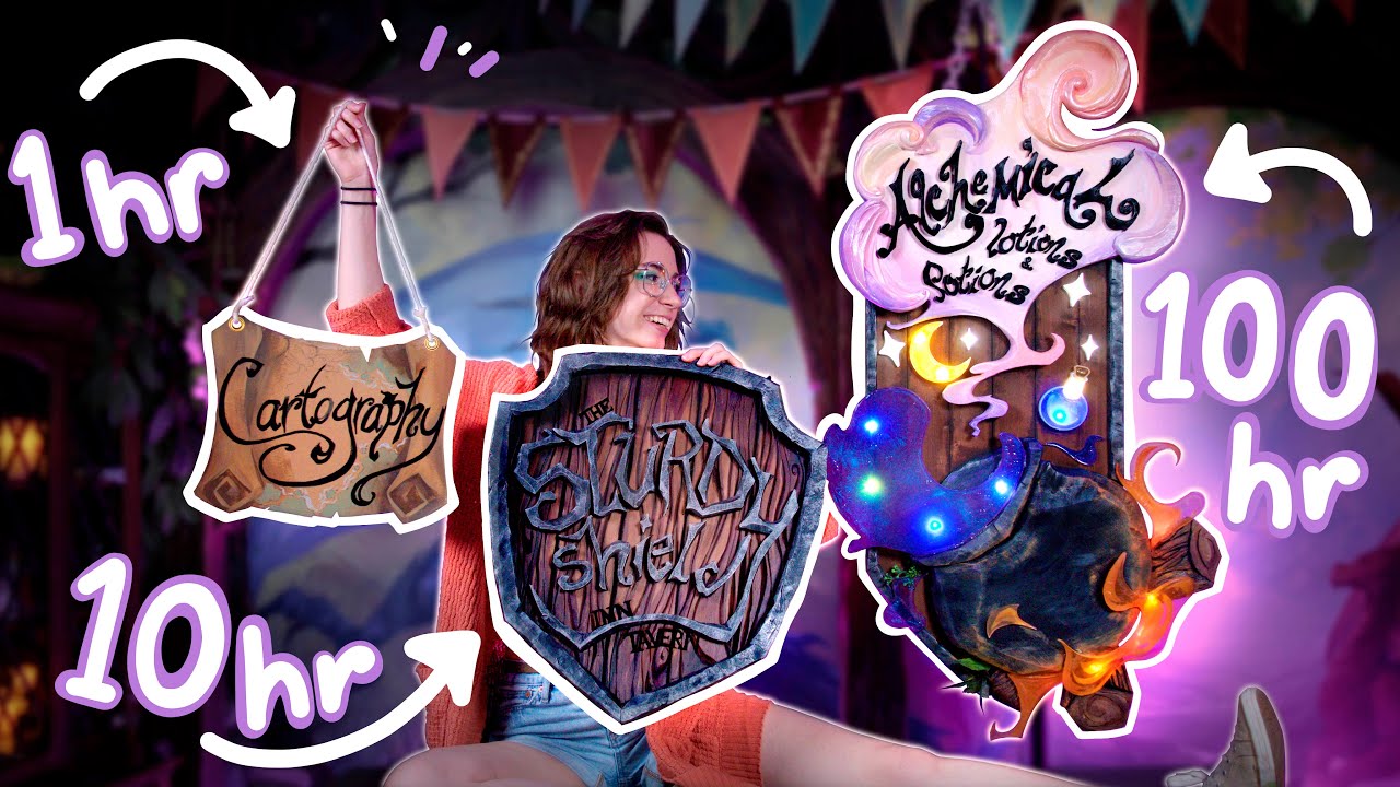 1 Hour vs 100 Hours: Crafting Medieval Fantasy Signs