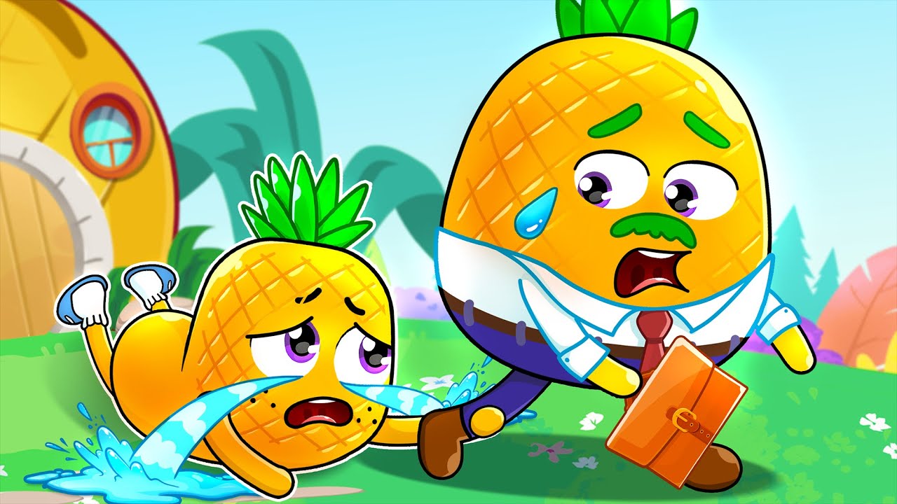When Dad's Away Song 😭💼 Don't Cry Baby 🎶 | Nursery Rhymes & Kids Songs by YUM YUM