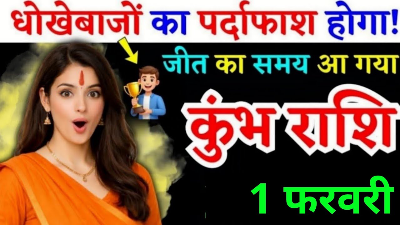 1 फरवरी, कुंभ राशि वालों जीत का समय आ गया, Kumbh Rashi, आज का राशिफल