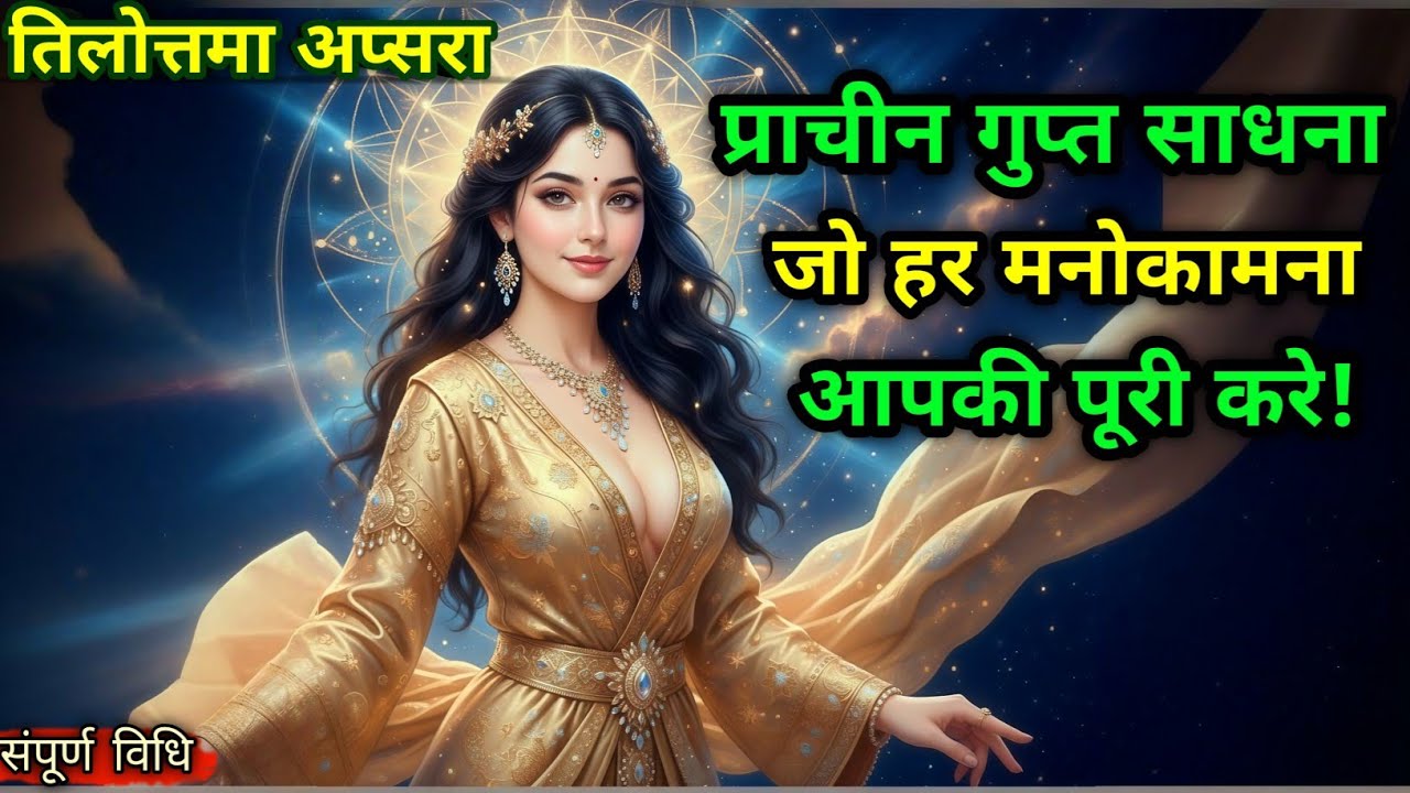तिलोत्तमा अप्सरा साधना 🔱 | Tilottama Apsara Sadhana की सम्पूर्ण विधि और दिव्य रहस्य || Sadhna Sutra 
