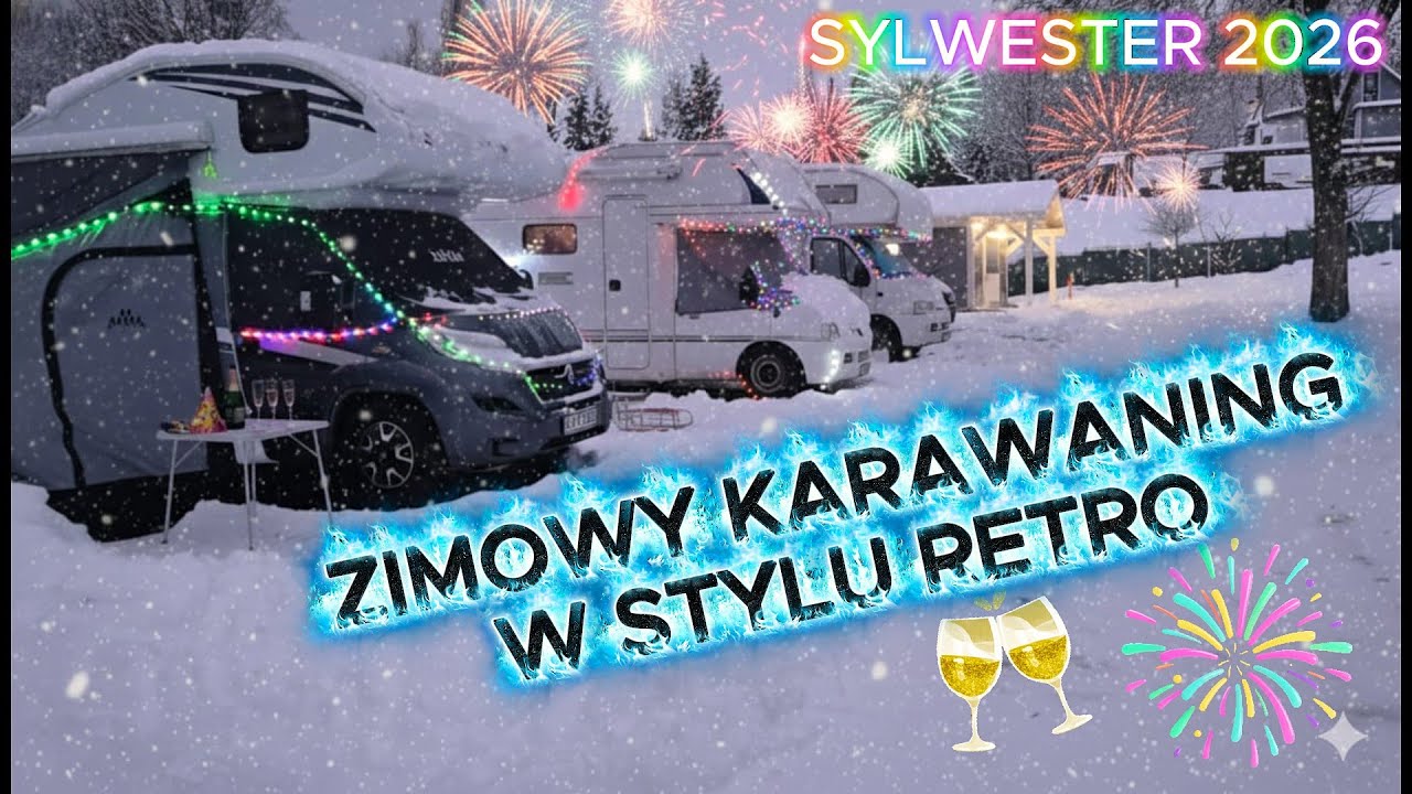 SYLWESTER na wesoło. ORTALIONY, PERUKI I DISCO - najbardziej kolorowy bal na kempingu (vlog #207 )