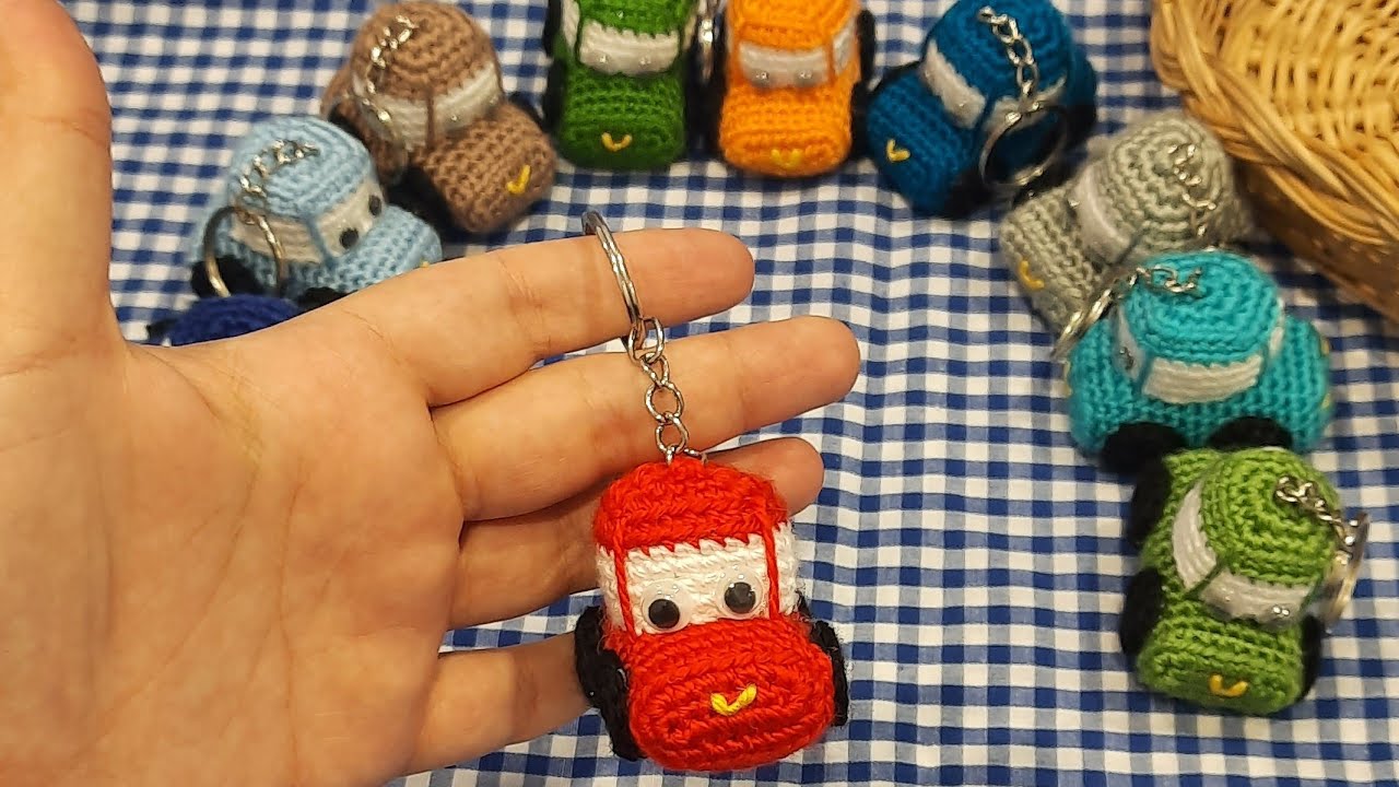 amigurumi araba anahtarlık yapımı