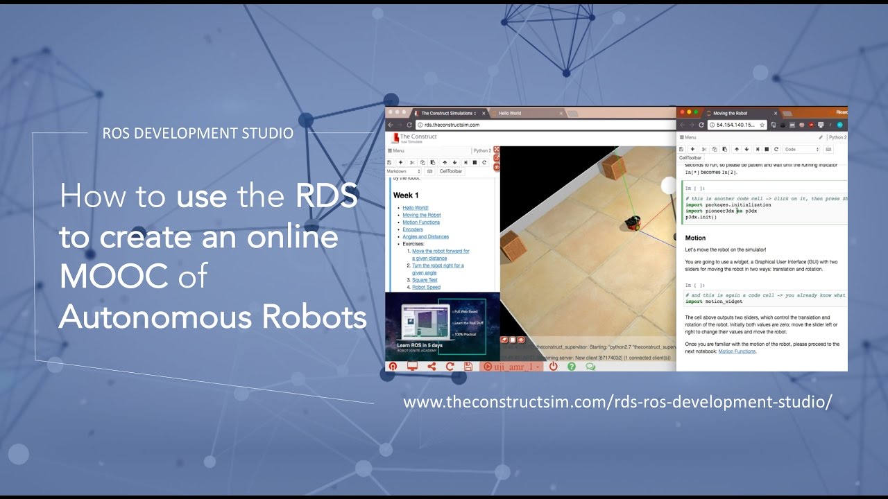 [ROS Q&A] How to use the ROS Development Studio to create an online MOOC of Autonomous Robots