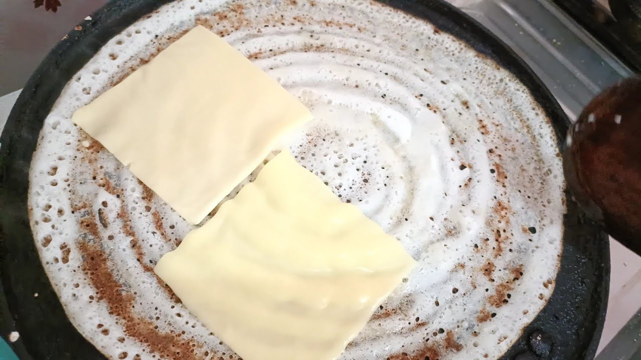 100th video Cheese Dosa with milky mist cheese slices || Assemble cheese lovers 😍🤤 || vlog Mix