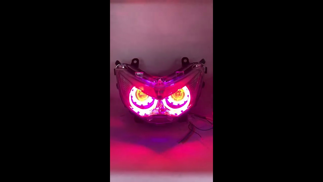 NMAX HEADLIGHT ANGEL EYE SUPER COOL MOTORCYCLE [MOON RISING]