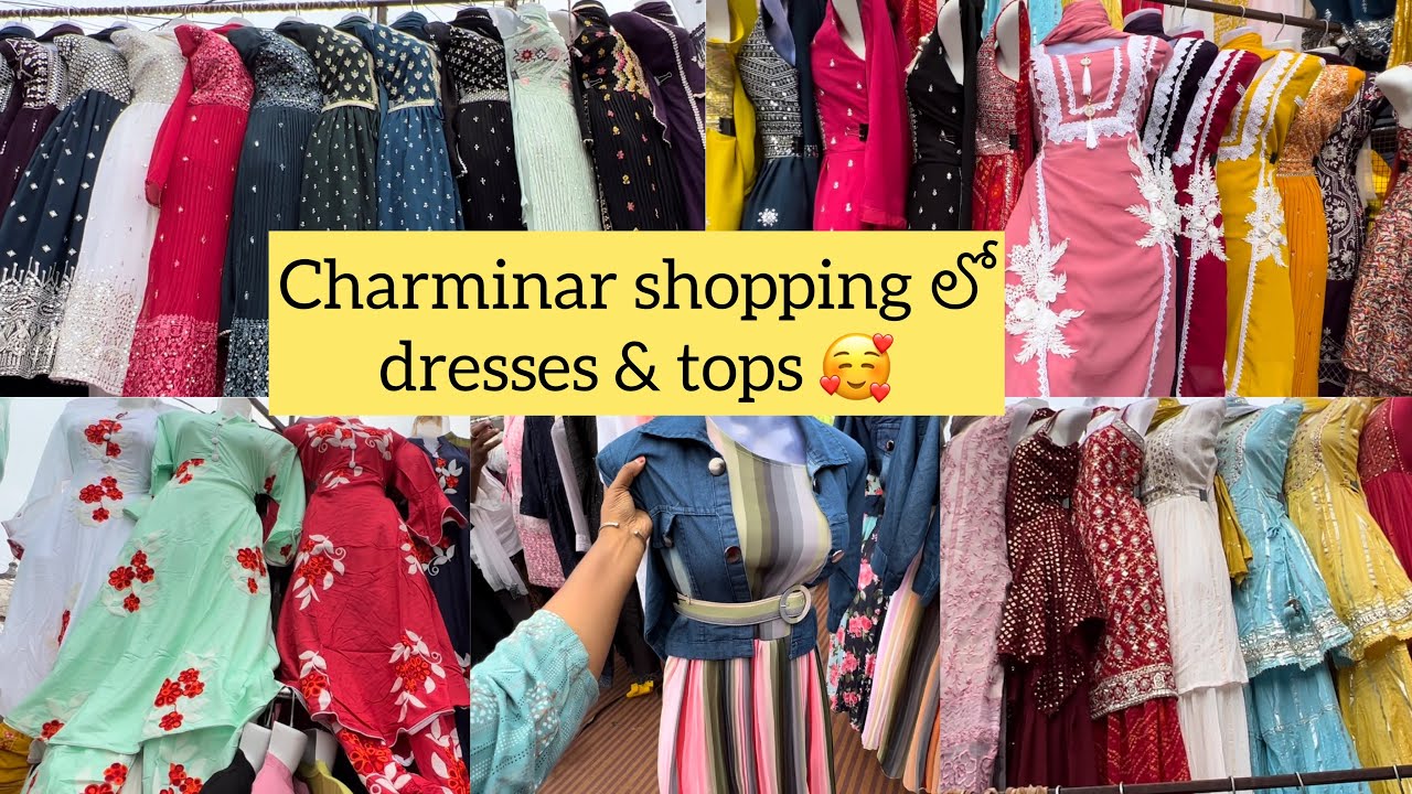 Ladies dresses & kurtis in charminar #hyderabad #charminar #shopping