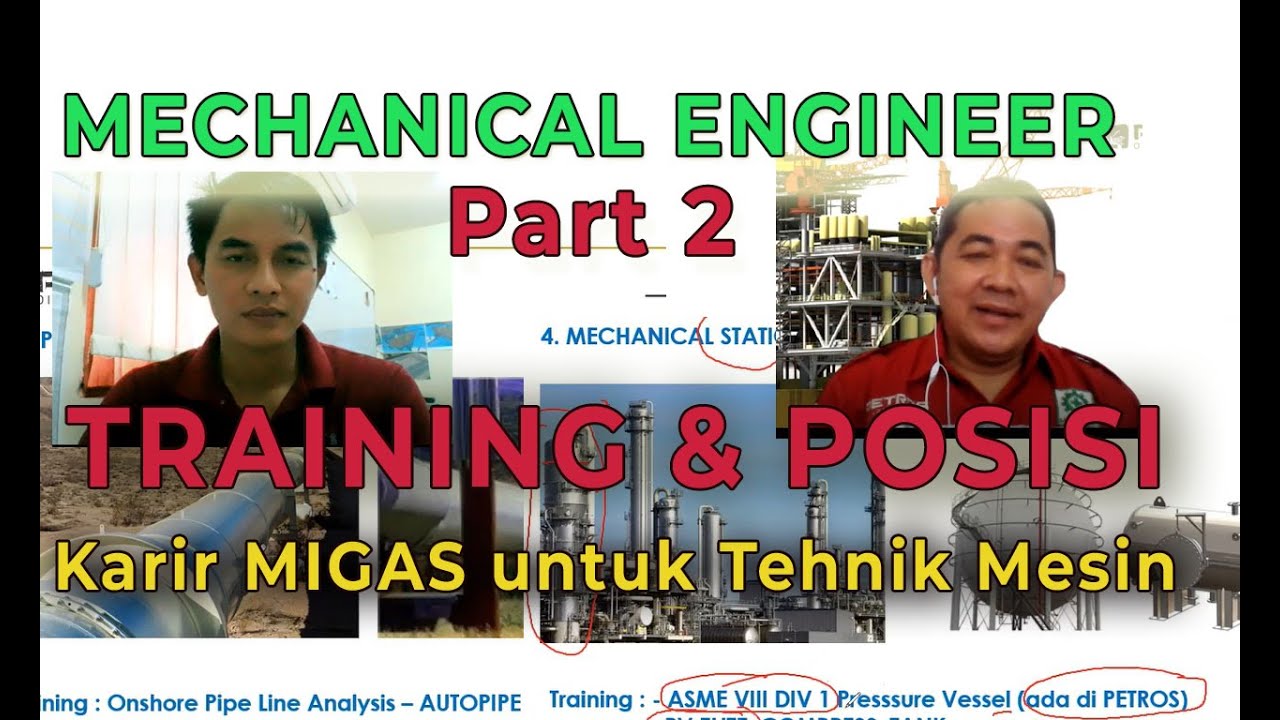 Karir Migas untuk Teknik Mesin ?  part-2 / training