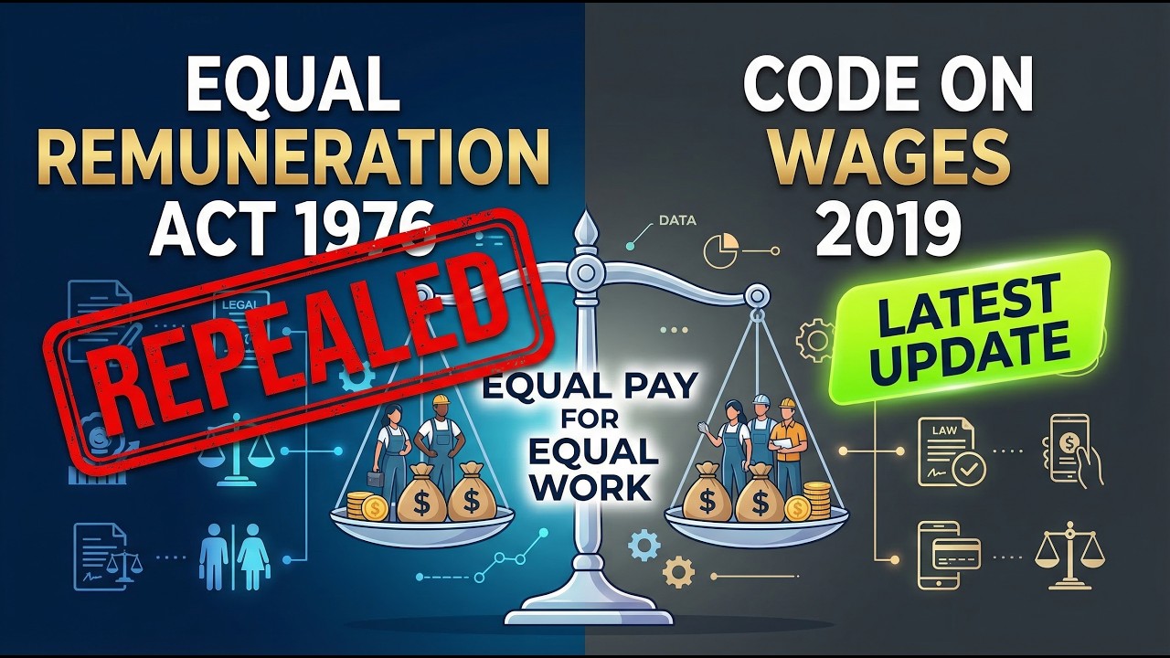 Equal Remuneration Act 1976 & Code on Wages 2019 | Full Concept + PYQs | UGC NET Code 55