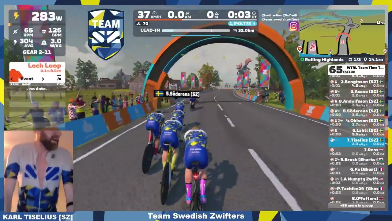 Zwift - WTRL Team Time Trial - Zone 21 - Latte Category - SZ Muffin