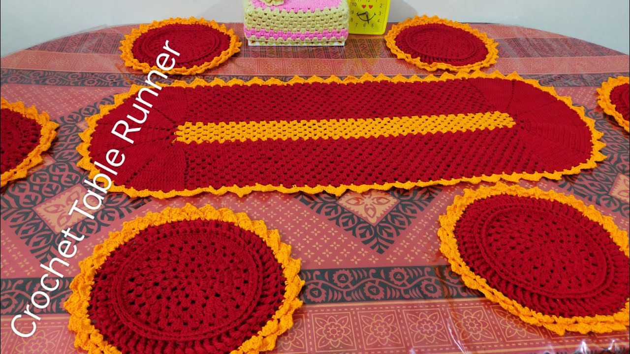 #3 Super easy crochet table runner tutorial/কুশিকাটার টেবিল রানার।।