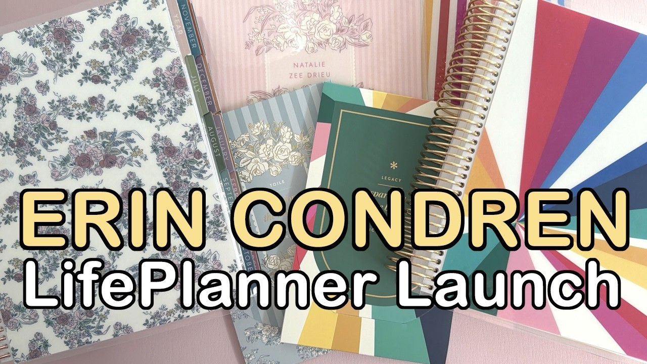 Erin Condren LifePlanner Launch 2026&ndash;27 | Lined Vertical, Daily Duo + Sticker Books