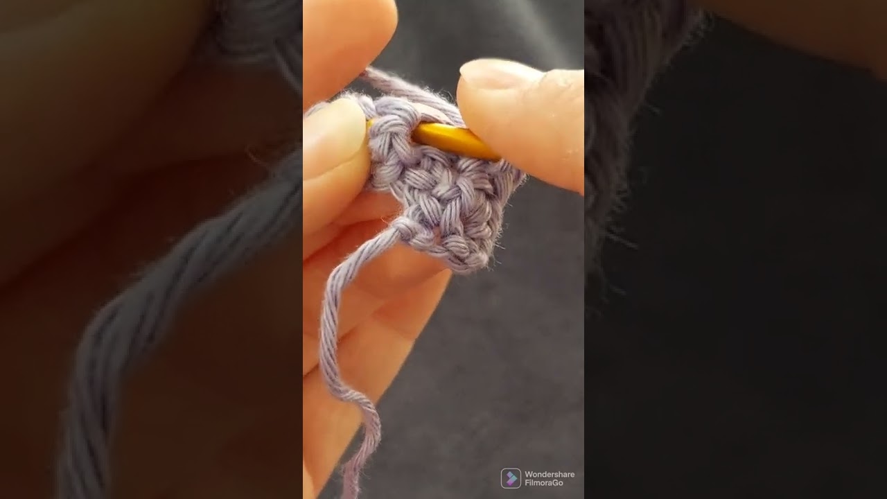 Back Post Single Crochet (BPSC) horgolása -magyarul