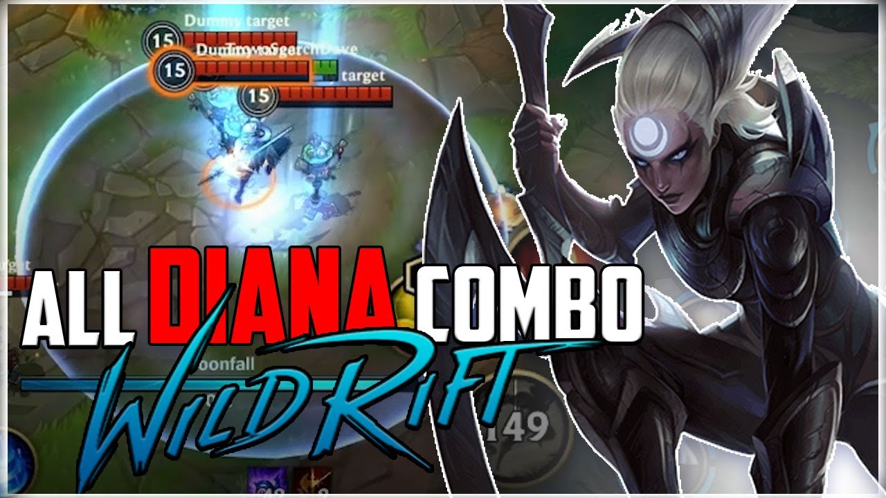 All Diana Combo & Tips in 3 minutes | LoL Wild Rift | LoL Mobile
