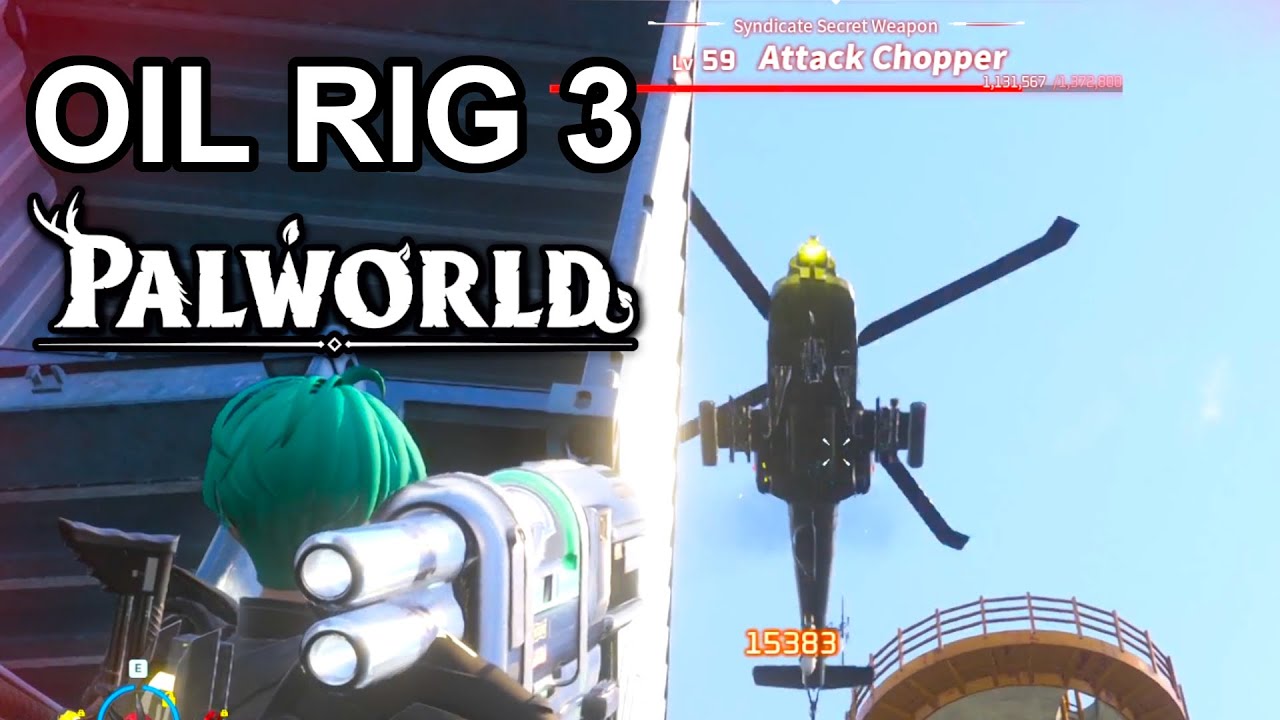 PALWORLD Raiding the Syndicate Platform Oil Rig at Feybreak