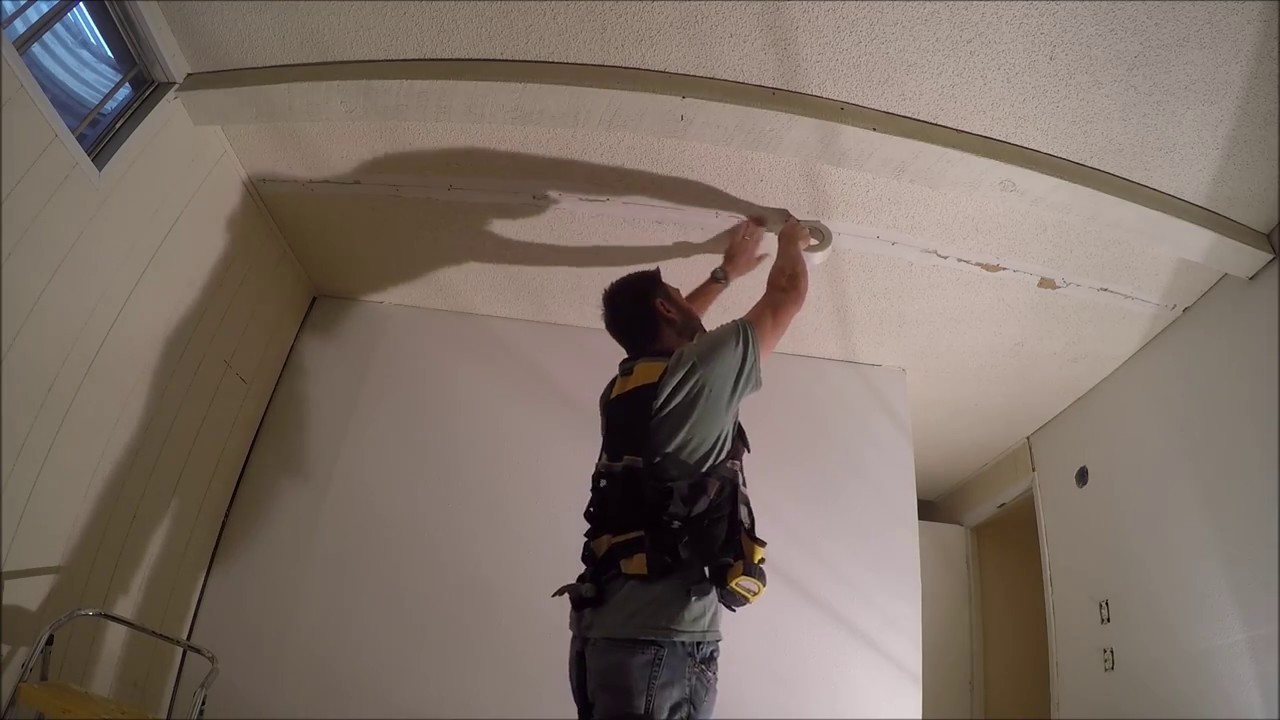 How To Repair A Crack In Your Ceiling | THE HANDYMAN |