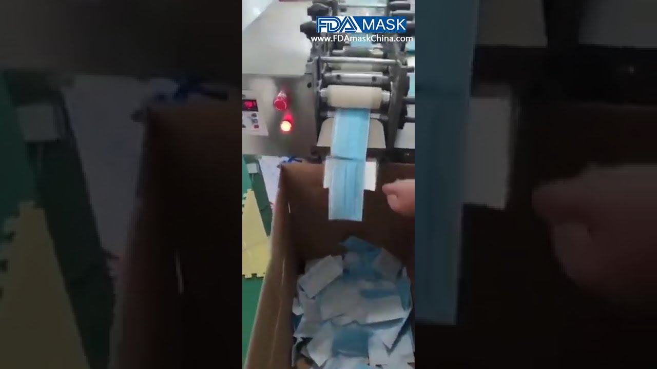 Machine factory full automatic high speed CE manufacturer flat face mask making machine production l