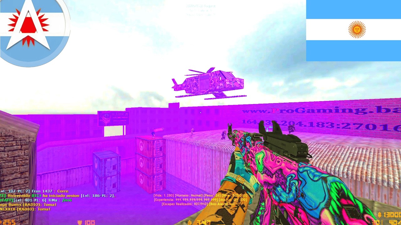#36 [ARGENTUM LATAM] Zombie Escape ARGENTINA MOD (Counter-Strike 1.6)