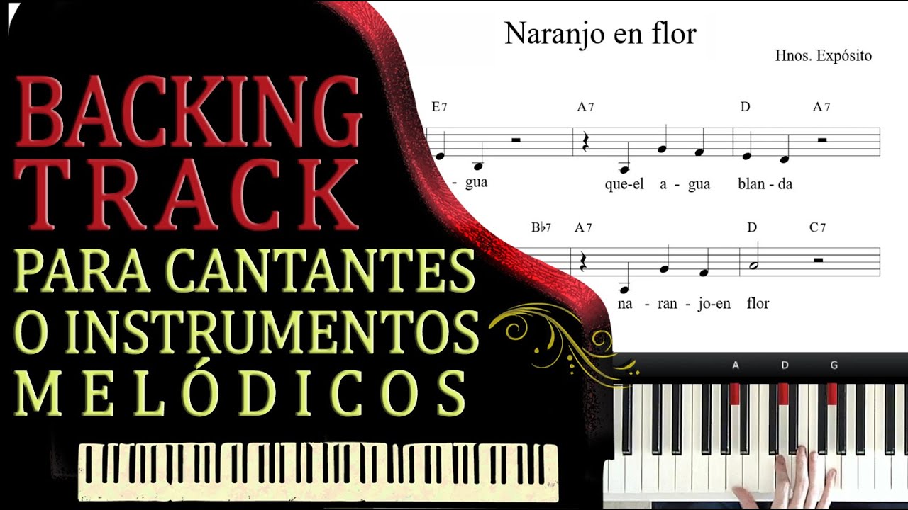 Naranjo en flor - Backing track piano